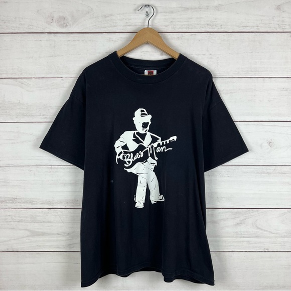 Vintage 1990s Blues BB King John Lee Hooker T-Shirt XL